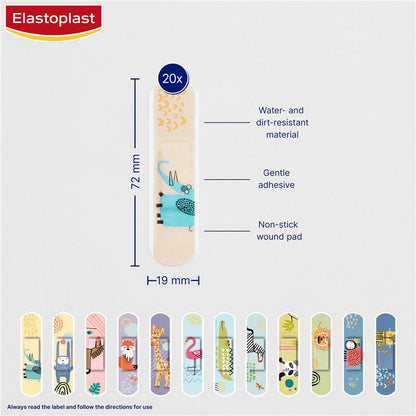 Elastoplast Kids Animal Plasters 20 Strips - GimmeNow