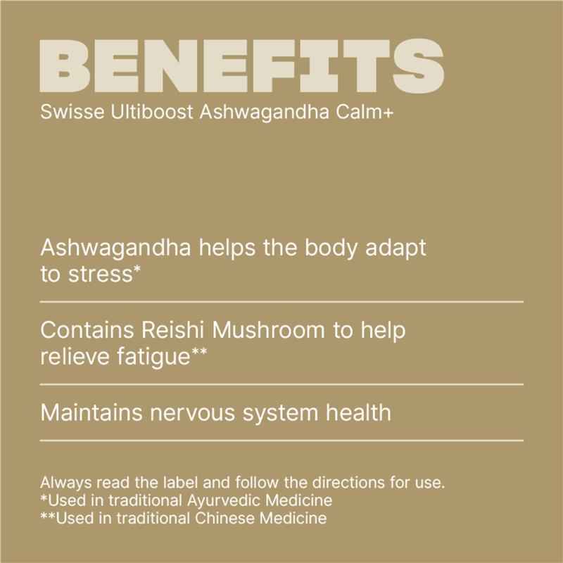 Swisse Ultiboost Ashwagandha Calm+ 60 Pack