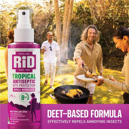 Rid Tropical Strength Antiseptic Insect Repellent Pump Spray 100ml