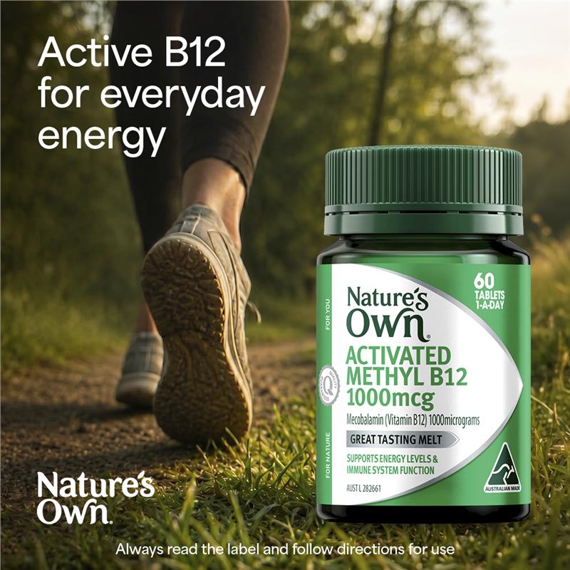 Nature's Own Activated Methyl B12 60 Mini Tablets
