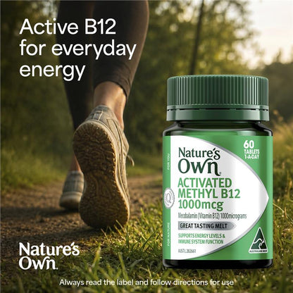 Nature's Own Activated Methyl B12 60 Mini Tablets