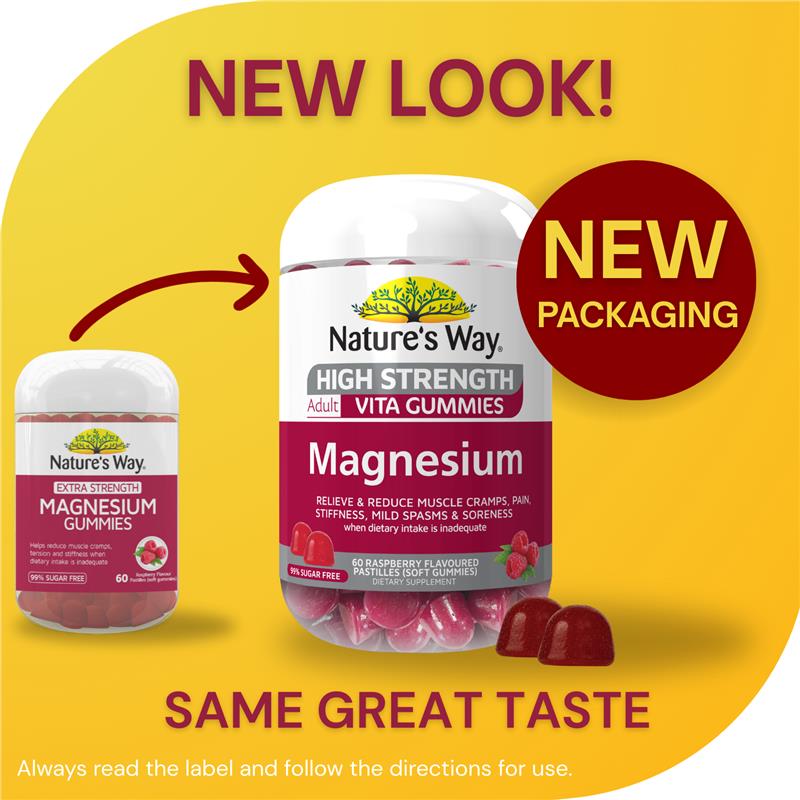 Nature's Way Extra Strength Magnesium Gummies 60 Pack