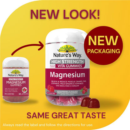 Nature's Way Extra Strength Magnesium Gummies 60 Pack