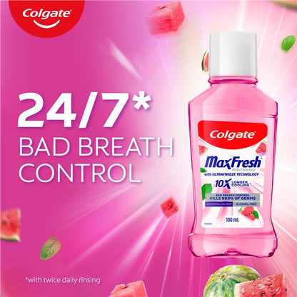 Colgate Mouthwash Max Fresh Watermelon 100ml
