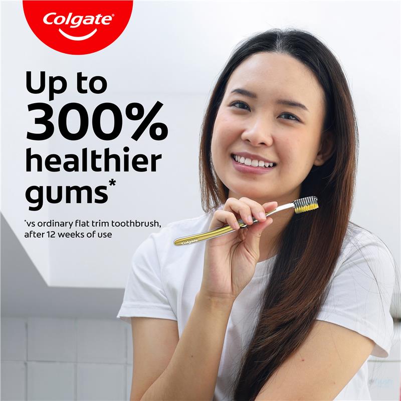 Colgate Slim Soft Advanced Charcoal with Charcoal infused bristles Ultra Soft Toothbrush