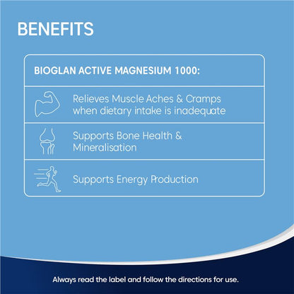 Bioglan Active Magnesium 250 Tablets Exclusive Size