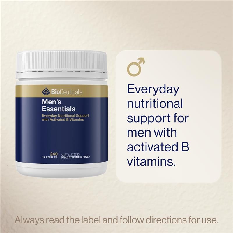 Bioceuticals Mens Essentials 240 Capsules - GimmeNow