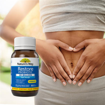 Nature's Way Restore Probiotic 30 Billion 90 Capsules