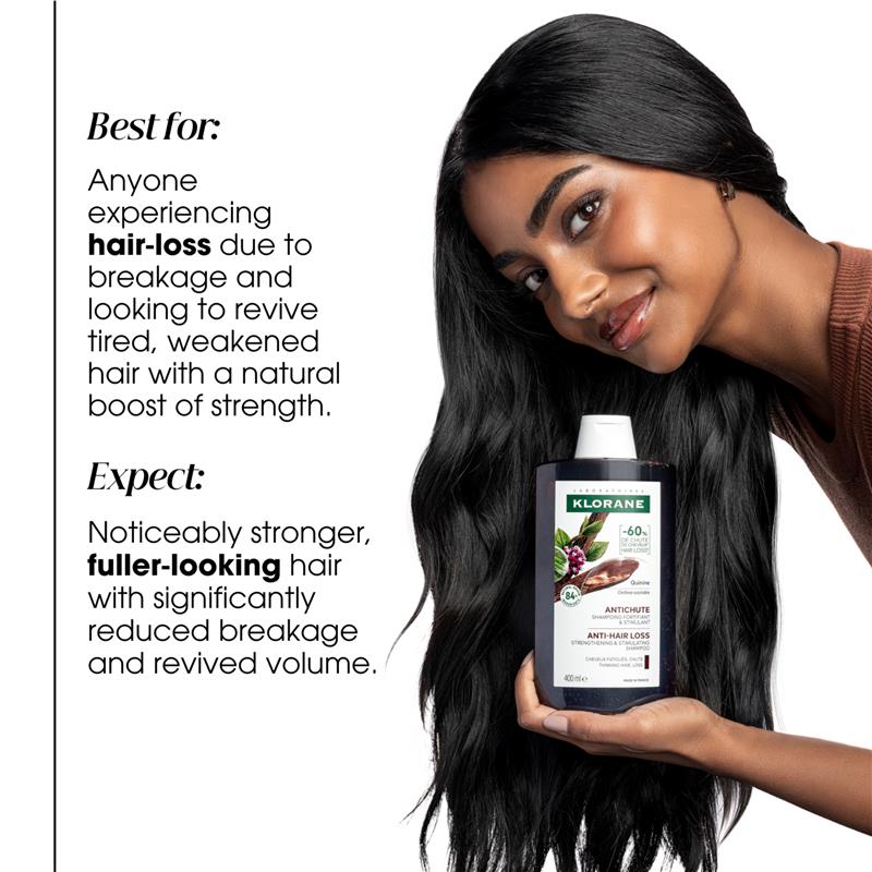 Klorane Strengthening Quinine & Organic Edelweiss Shampoo 400ml
