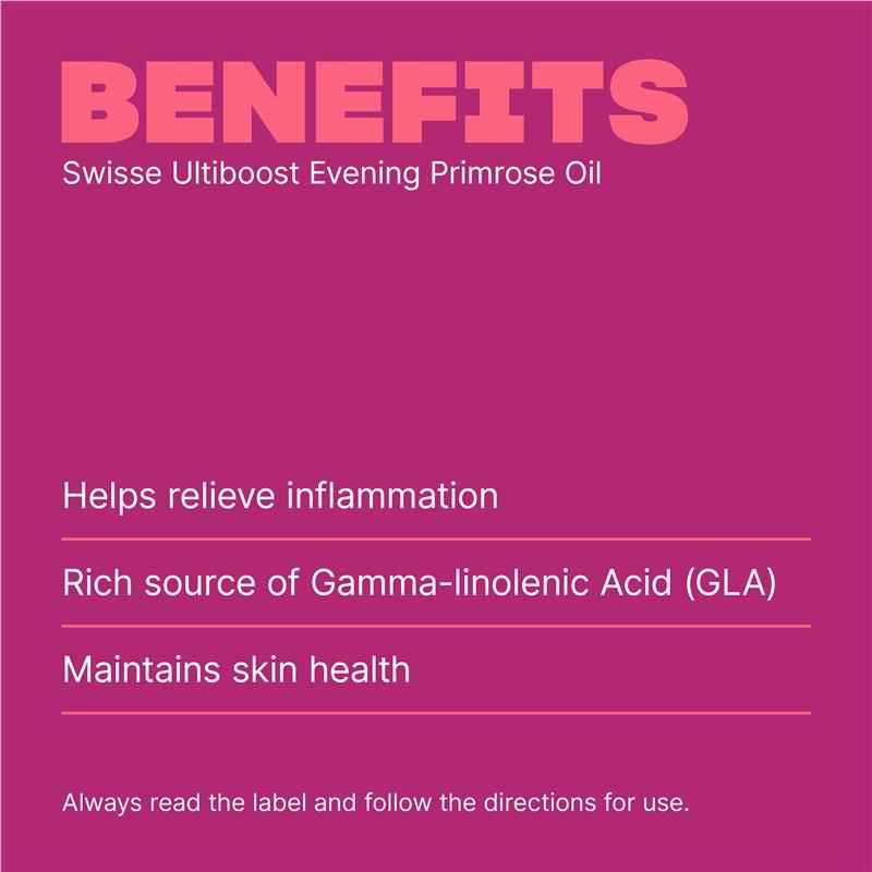 Swisse Ultiboost Evening Primrose Oil 200 Capsules