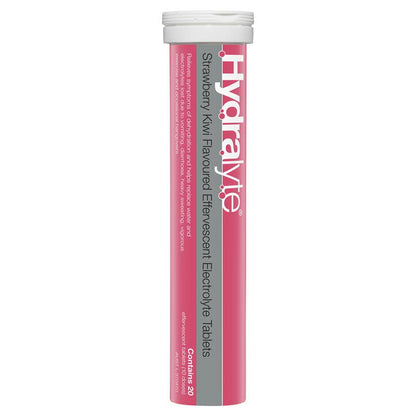 Hydralyte Electrolyte Effervescent Strawberry Kiwi 20 Tablets - GimmeNow