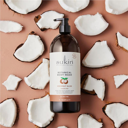 Sukin Botanical Body Wash Coconut Bliss Pump 1L