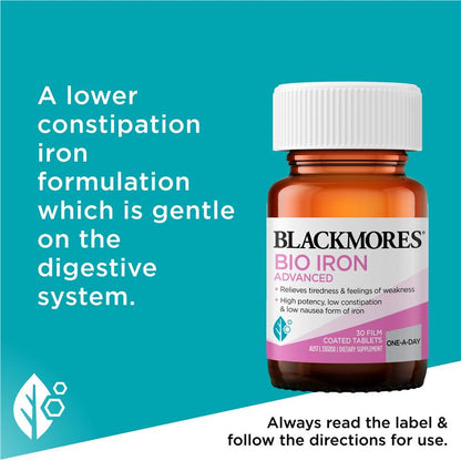 Blackmores Bio Iron Advanced 30 Tablets