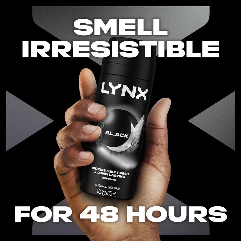 Lynx Deodorant Black 165ml