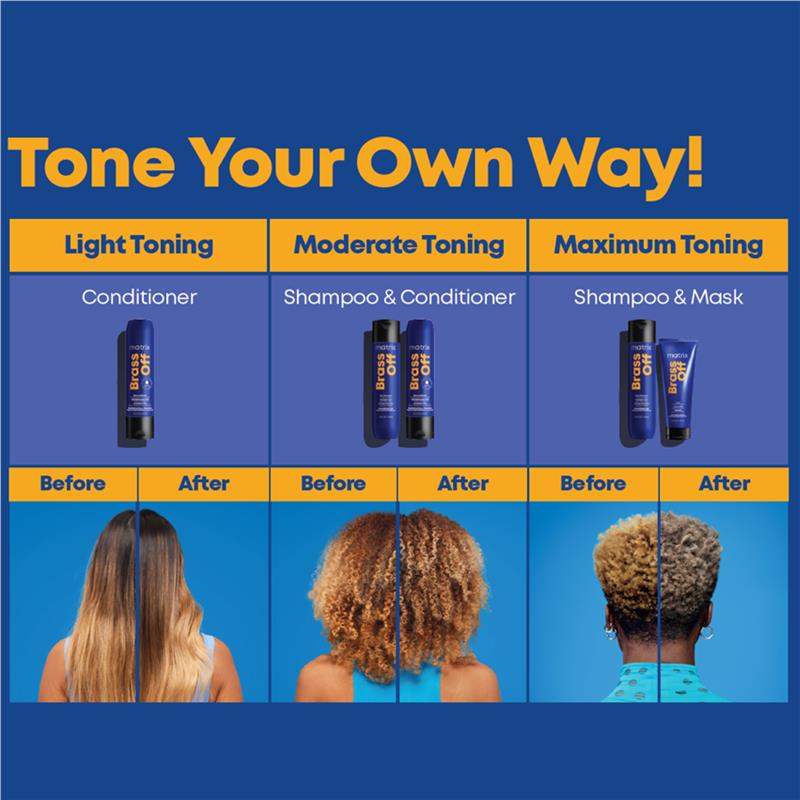Matrix Brass Off Blue Toning Shampoo 300ml