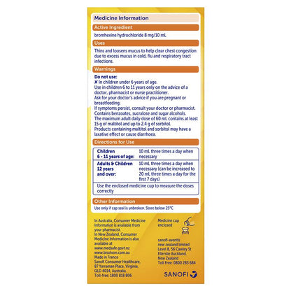 Bisolvon Chesty Kids Strawberry Oral Liquid 200ml
