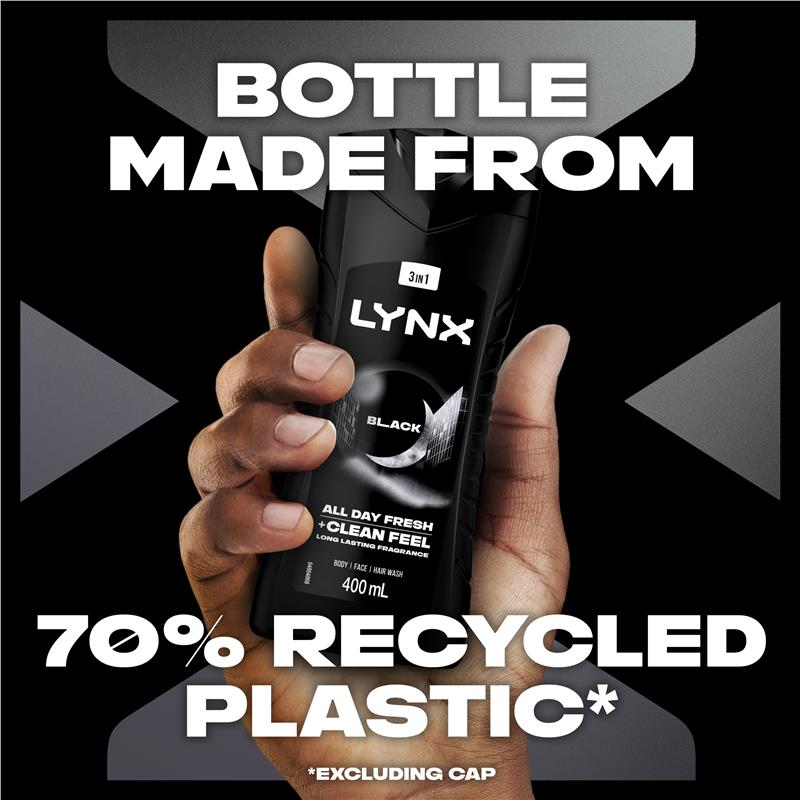 Lynx Bodywash Black 400ml