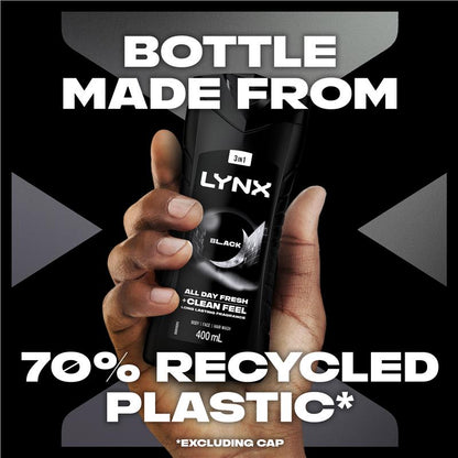 Lynx Bodywash Black 400ml