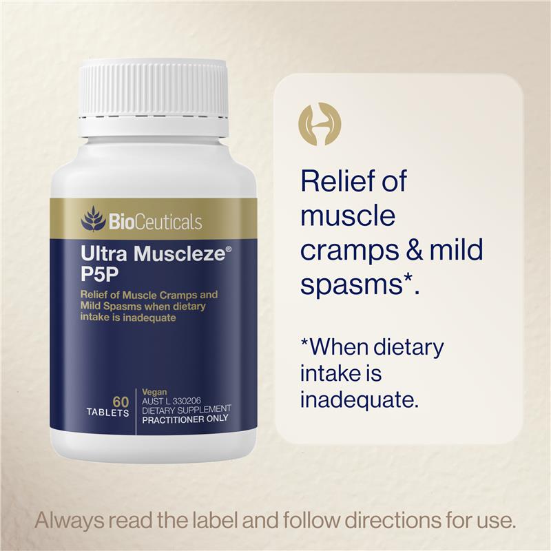 BioCeuticals Ultra Muscleze® P5P 60 Tablets - GimmeNow