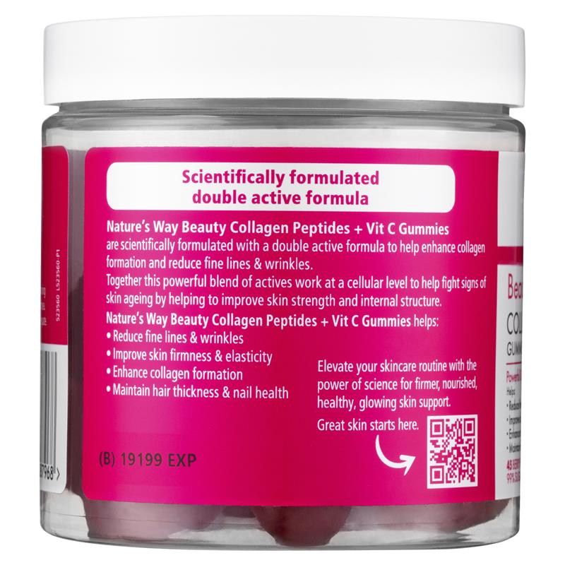 Nature's Way Beauty Collagen Peptides + Vit C 45 Gummies