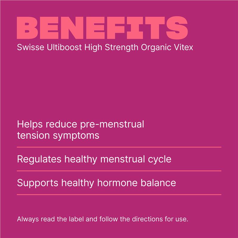 Swisse Organic Vitex 1500mg 60 Tablets - GimmeNow