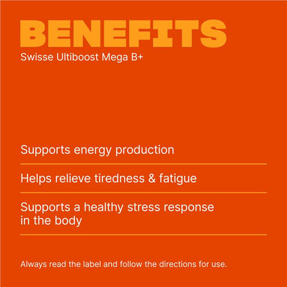 Swisse Ultiboost Mega B + 60 Tablets