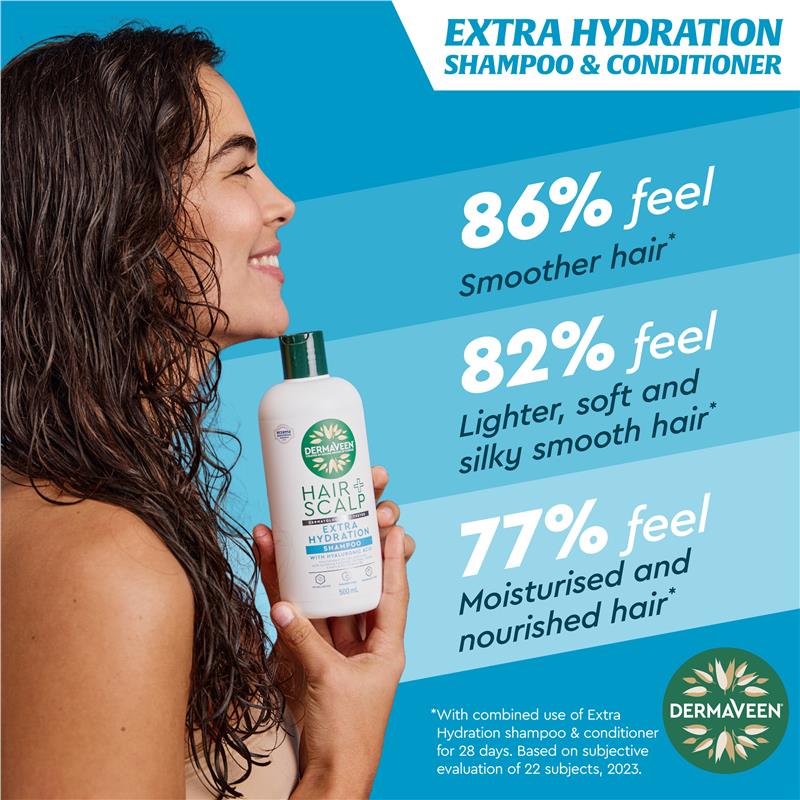 DermaVeen Hair + Scalp Extra Hydration Conditioner 500ml