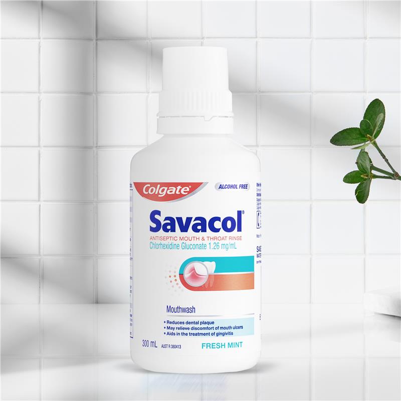Colgate Savacol Mouthwash Fresh Mint 300mL