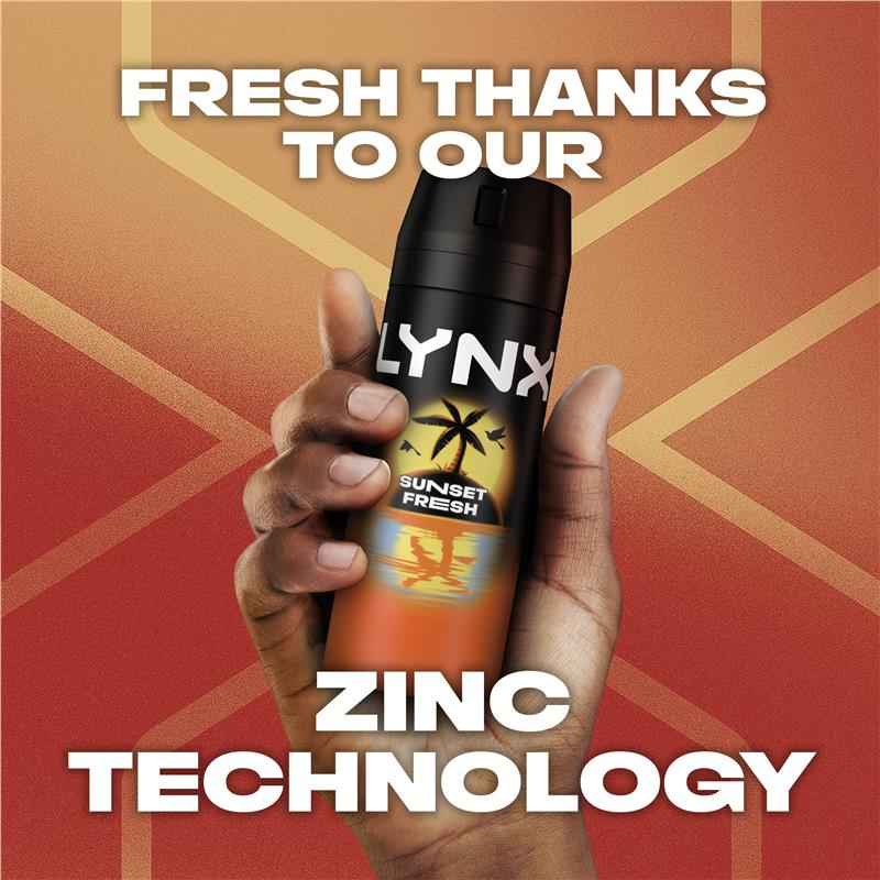 Lynx Deodorant Sunset Fresh 165ml