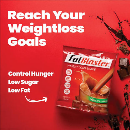 Fatblaster Weight Loss Shake Chocolate 21 x 33g Sachets Exclusive Size