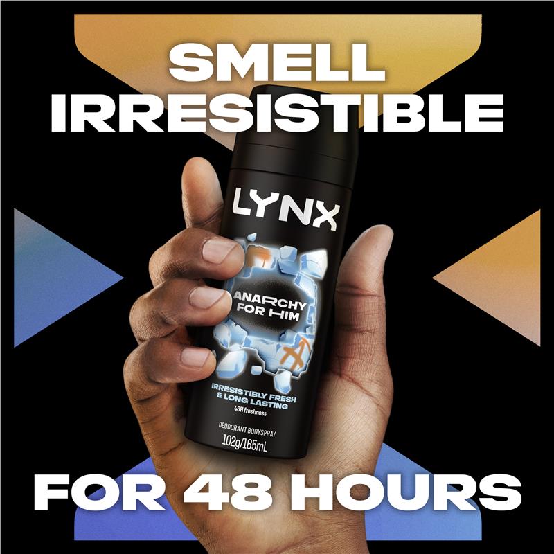 Lynx Deodorant Anarchy For Him 165ml