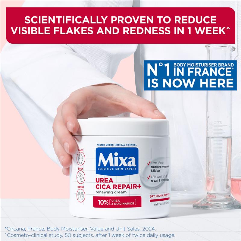 Mixa Urea Cica Repair+ Renewing Cream 400ml - GimmeNow