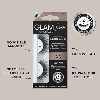 Glam By Manicare Pro Magnetic Infused Quinn Lashes Luxe