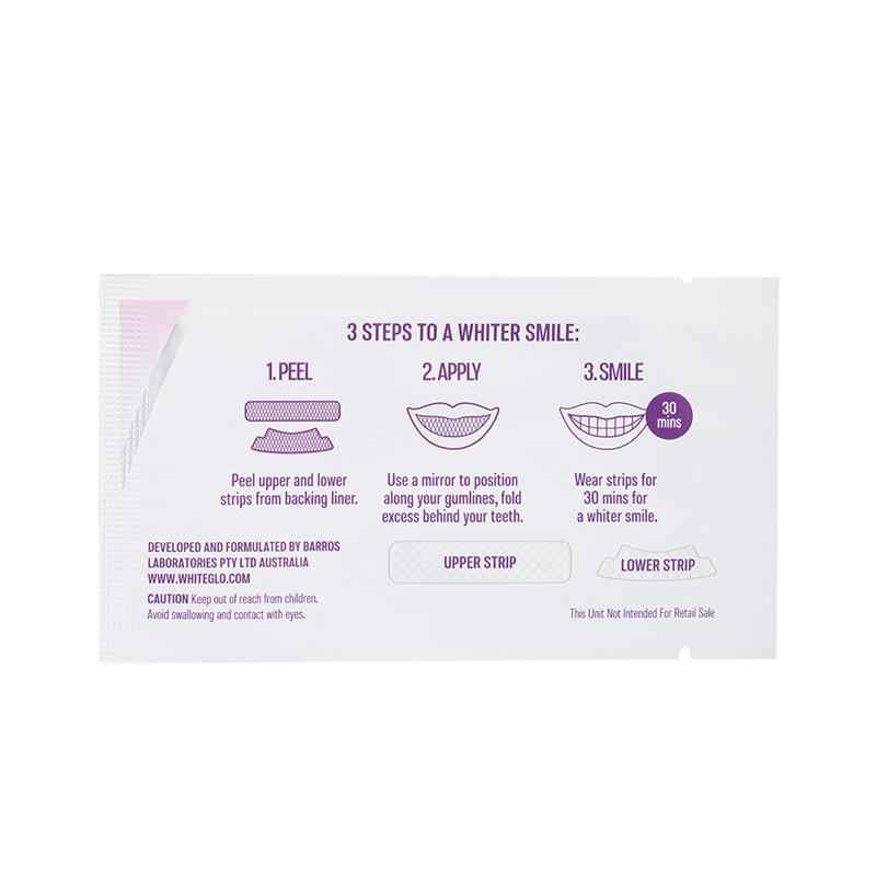 White Glo Purple Teeth Strips Express Glo
