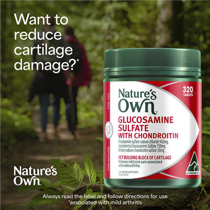 Nature's Own Glucosamine Sulfate With Chondroitin 320 Tablets