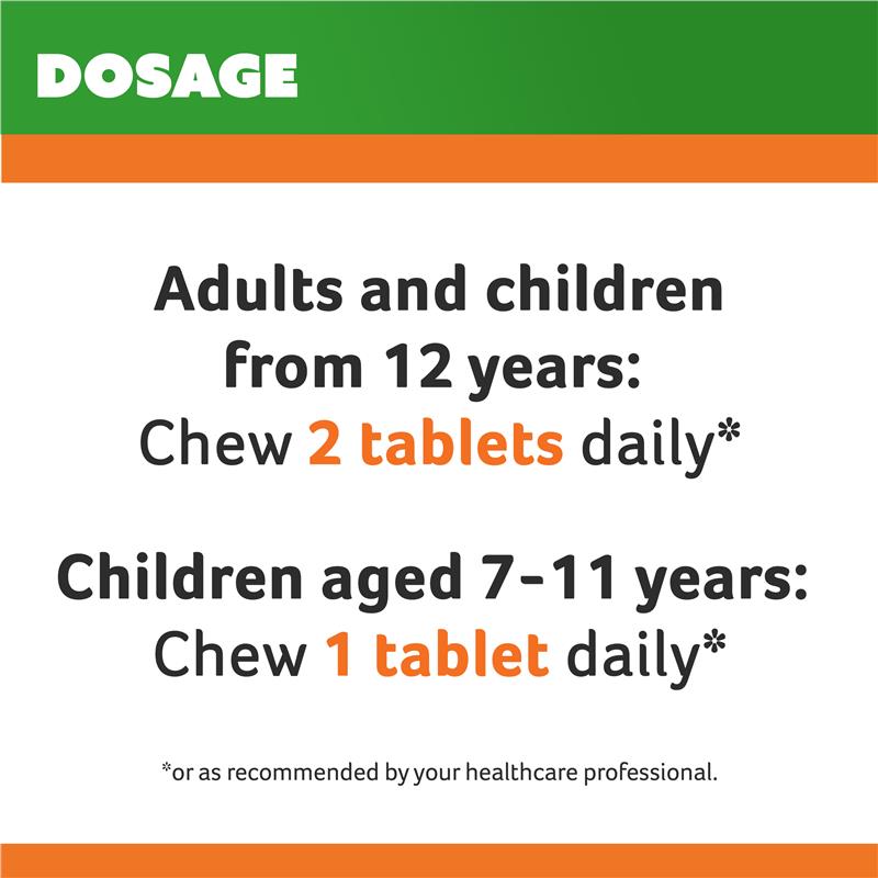 Cenovis Sugarless C 500mg 300 Orange Flavour Chewable Tablets
