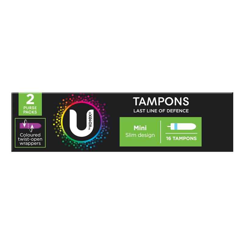 U by Kotex Slim Tampons Mini 16 Pack