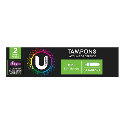 U by Kotex Slim Tampons Mini 16 Pack