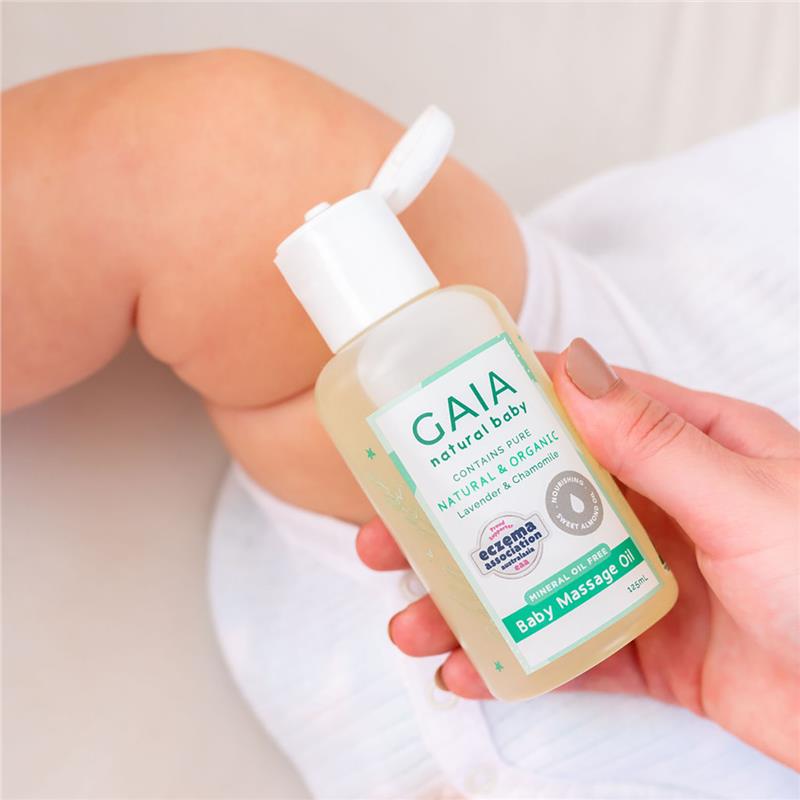 Gaia Natural Baby Massage Oil 125mL - GimmeNow