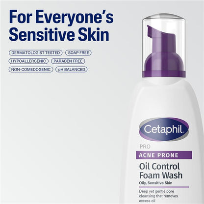 Cetaphil Pro Acne Prone Oil Control Foam Wash 236ml