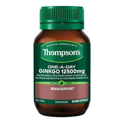 Thompsons One A Day Ginkgo 12500mg 60 Capsules