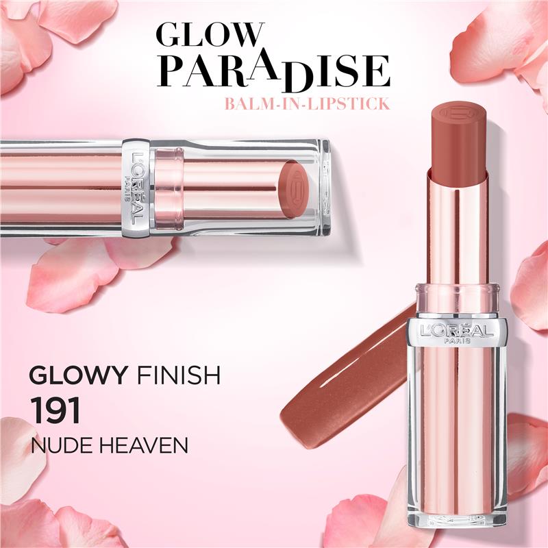 L'Oreal Paris Glow Paradise Balm-In-Lipstick 191 Nude Heaven