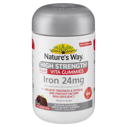 Nature's Way Adult Vita Gummies High Strength Iron 30 Gummies
