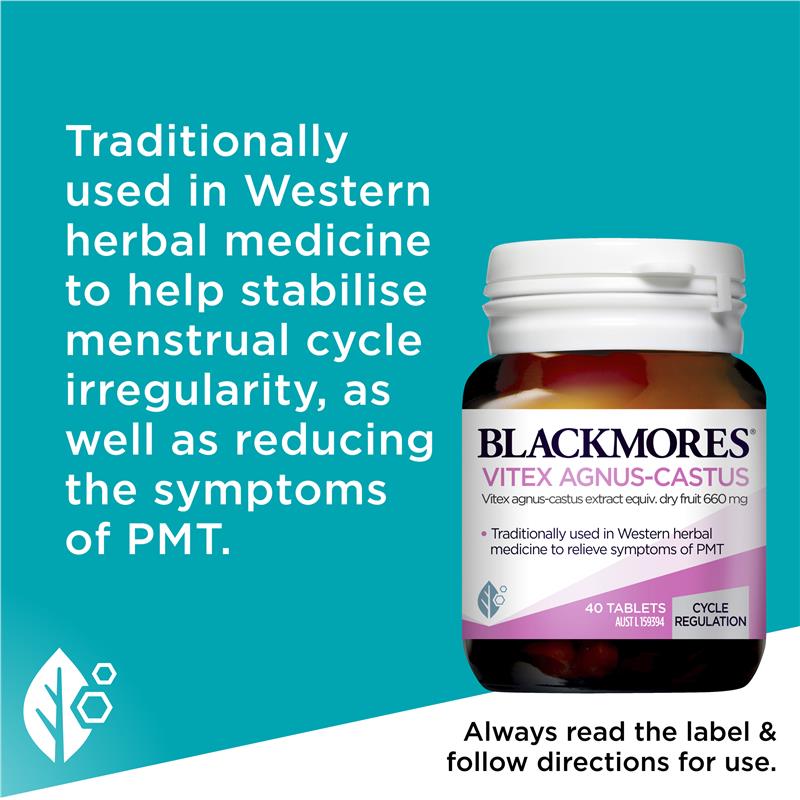 Blackmores Vitex Agnus-Castus 40 Tablets - GimmeNow