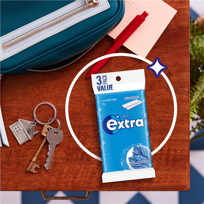 Wrigleys Extra Peppermint Envelope 3pk