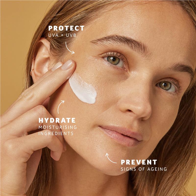 Cancer Council SPF 50+ Day Wear Face Matte Invisible 4hr Water Resistant 75ml Tube