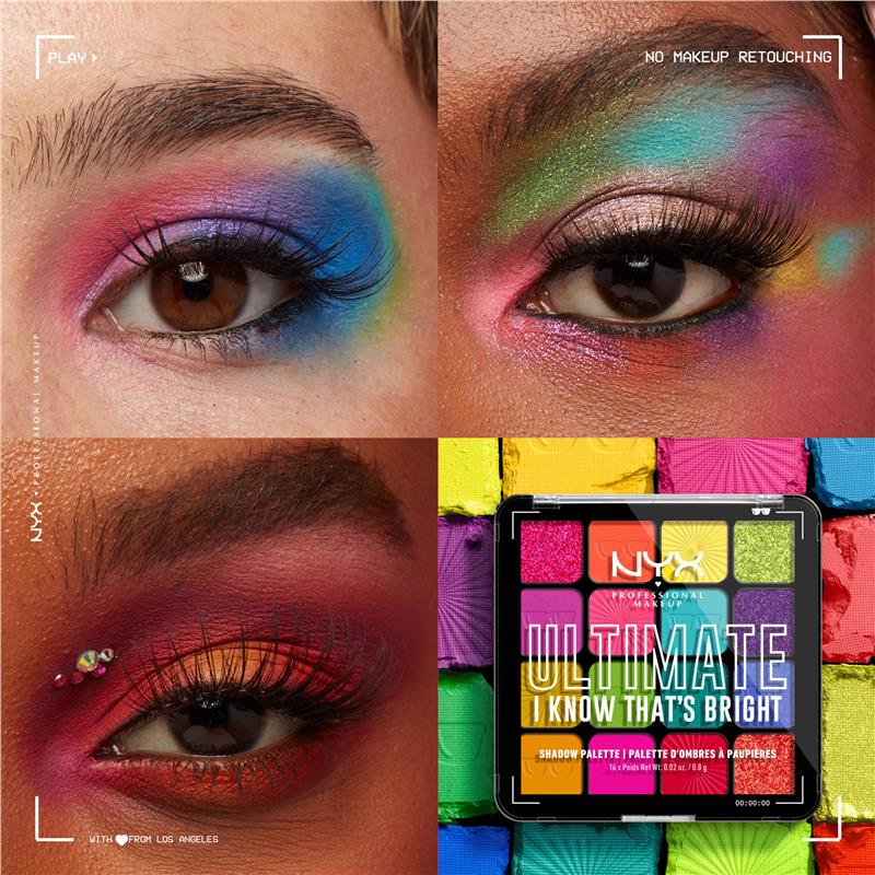 NYX Ultimate Shadow Palette 16-Pan I Know That'S Bright