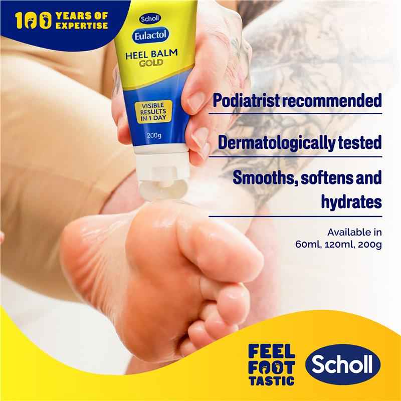 Scholl Eulactol Foot Heel Balm 200g - Rough Dry or Cracked Skin