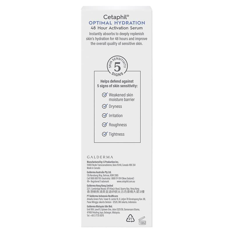 Cetaphil Optimal Hydration 48hr Activation Serum 30ml
