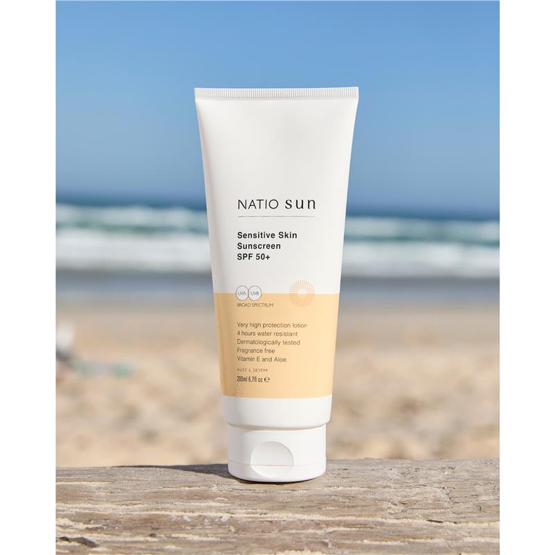 Natio Sensitive Skin Sunscreen SPF 50+ 200ml